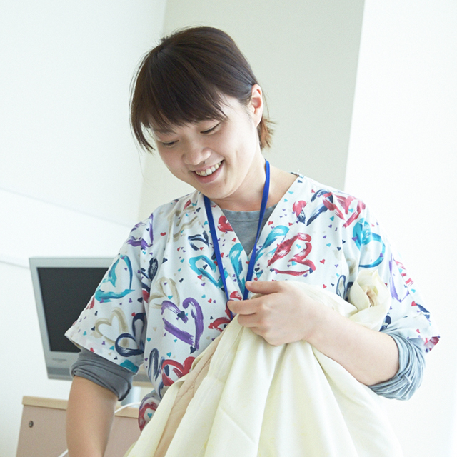 緩和ケア認定看護師 看護部看護主任 松田留理子